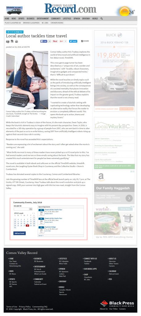 TimeShift-Press-Release